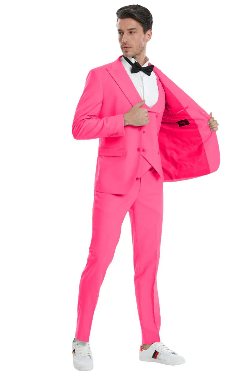 Hot Pink Suits for Men